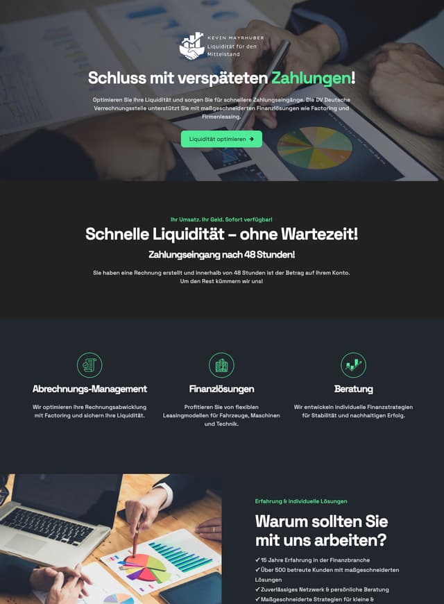 Kevin Mayrhuber – Website-Vorschau